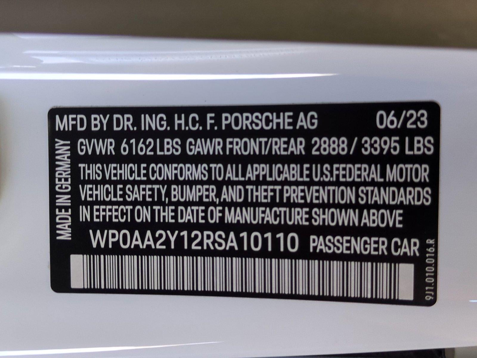 2024 Porsche Taycan RWD