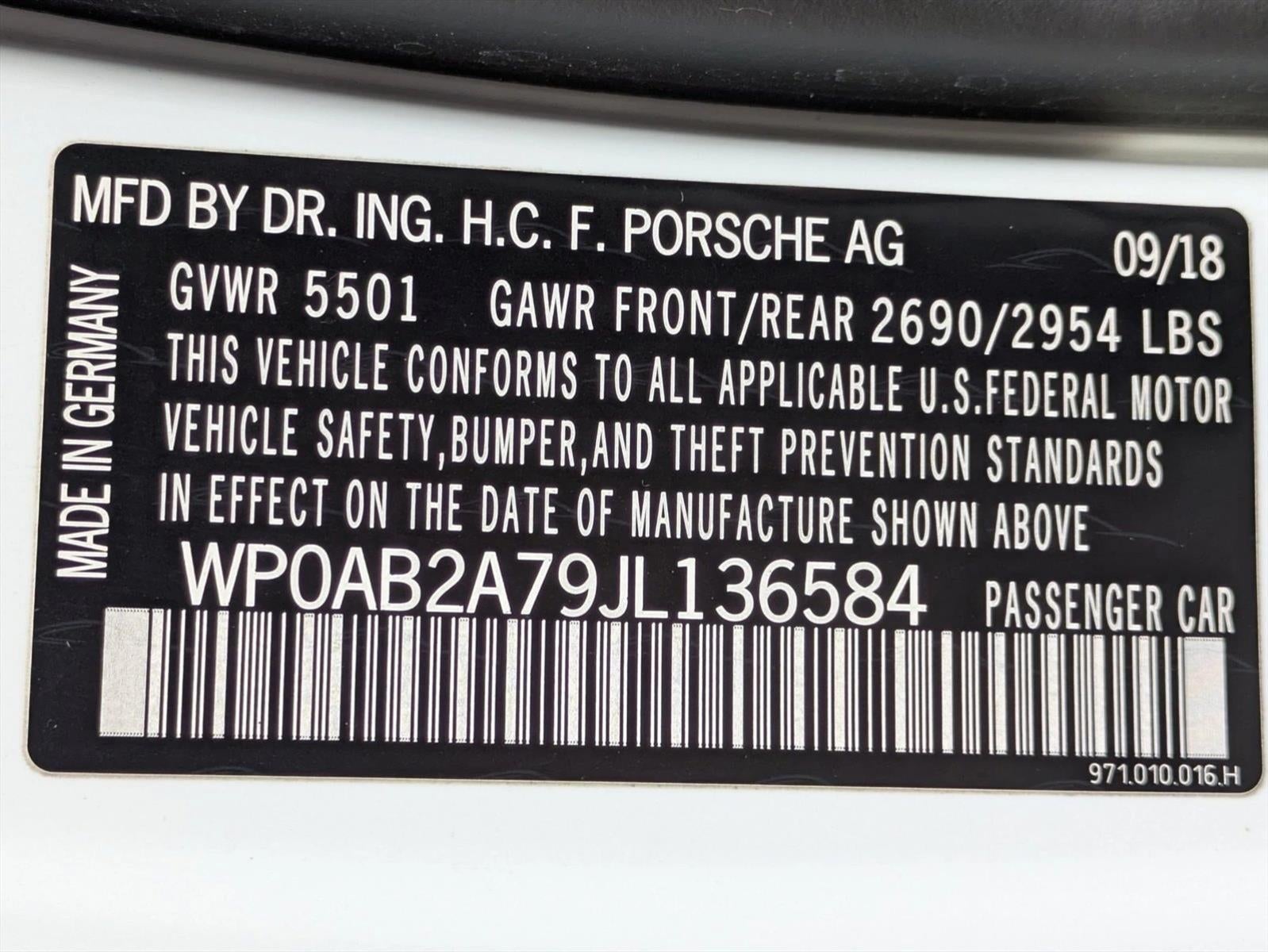 2018 Porsche Panamera 4S AWD