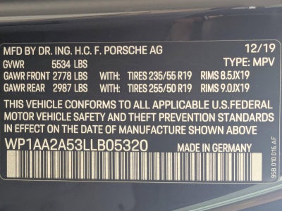 2020 Porsche Macan AWD