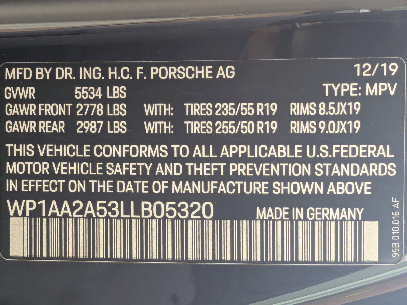 2020 Porsche Macan AWD