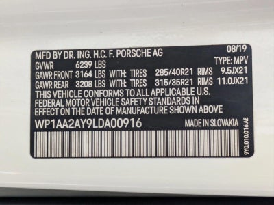 2020 Porsche Cayenne AWD