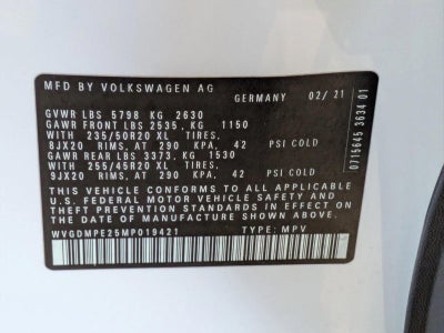2021 Volkswagen ID.4 1st Edition RWD